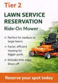 Tier 2 Lawn Service Reservation – Ride-On Mower